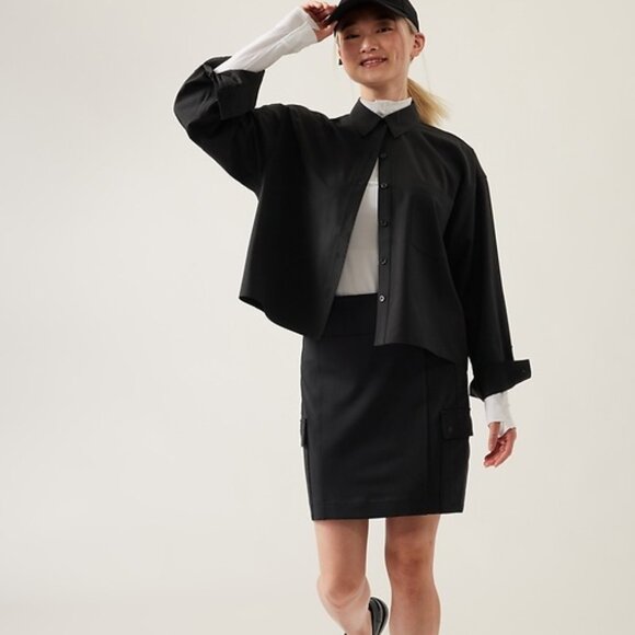 Athleta Delancey Black Cargo Skirt Size 1X - Picture 2 of 13